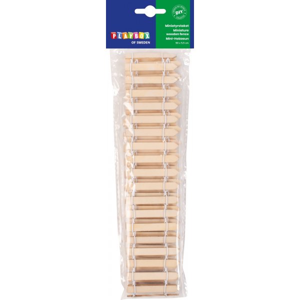 Miniatur-Holzzaun