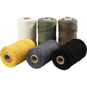 Makramee-Garn - gemischte Farben - Ø2 mm - 198 m Makramee-Garn - gemischte Farben - Ø2 mm - 198 m