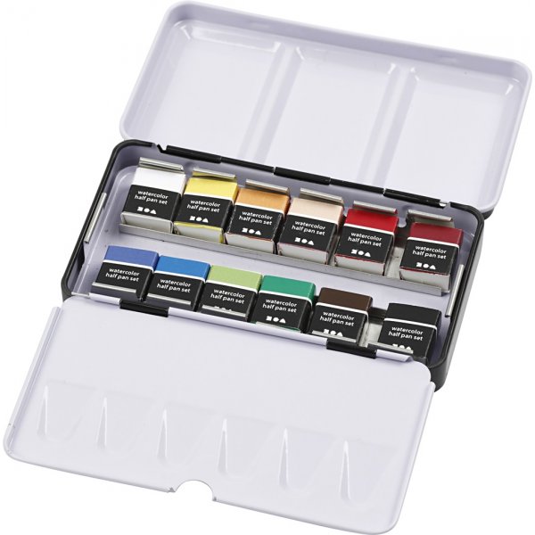 Art Aqua Aquarellfarben - Standardfarben - 12 Stk