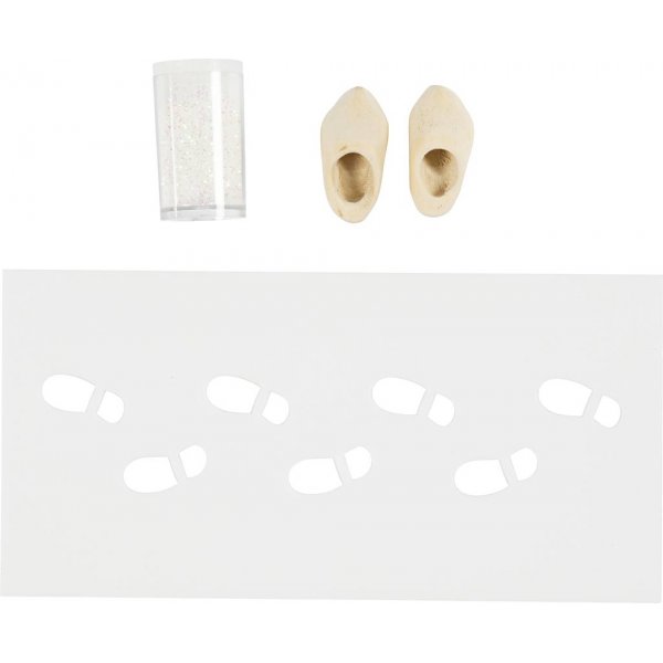 Mini-DIY-Kit Weihnachtsmanntür - Fußabdruck Mini-DIY-Kit Weihnachtsmanntür - Fußabdruck
