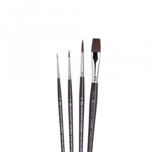 Synthetischer Pinsel W&N Galeria Round - 4er-Pack Kurze Schäfte Synthetischer Pinsel W&N Galeria Round - 4er-Pack Kurze Schäfte