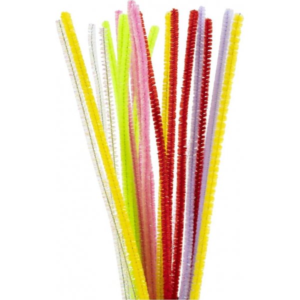 Pfeifenreiniger - 6 mm - Frhlingsfarben - 24 Stk