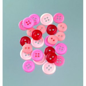 Knöpfe 10 - 15 mm - rosa Mix 40 g rosa Knöpfe 10 - 15 mm - rosa Mix 40 g rosa