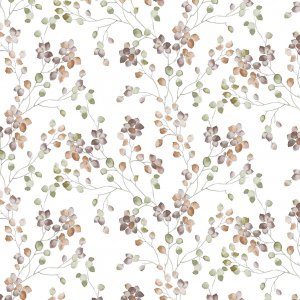 Blatttextil-Wachstuch grün/cognac Blatttextil-Wachstuch grün/cognac