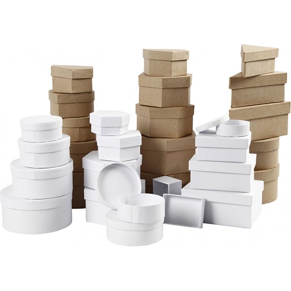 Papaskar - braun - wei - 30 Stk