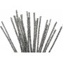 Pfeifenreiniger - 6 mm - Silber - Glitzer - 24 Stk