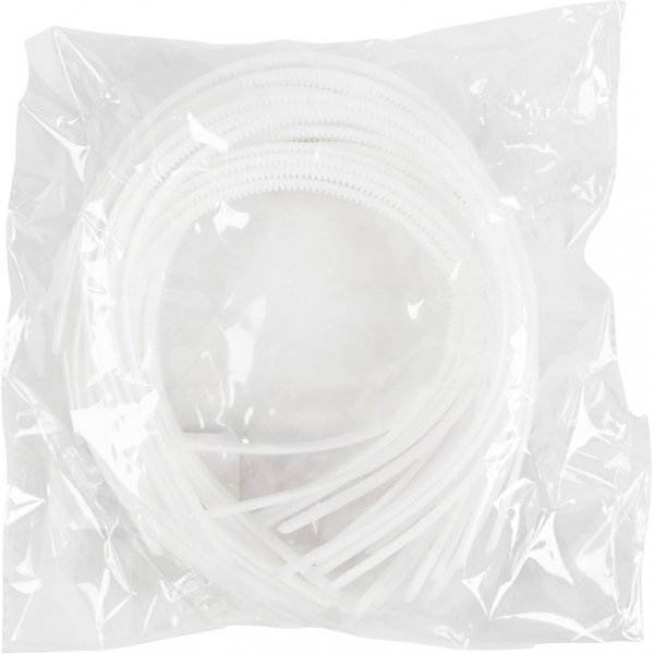 Diadem - 8 mm - weiß - 20 Stk Diadem - 8 mm - weiß - 20 Stk