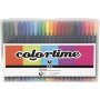Colortime Fineliner Marker - gemischte Farben - 24 Stk