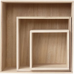 Aufbewahrungsboxen - quadratisch - 3 Stk Aufbewahrungsboxen - quadratisch - 3 Stk