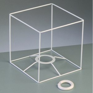 Lampenrahmenrahmen 15 cm / 15x15 cm - weißes Quadrat Lampenrahmenrahmen 15 cm / 15x15 cm - weißes Quadrat