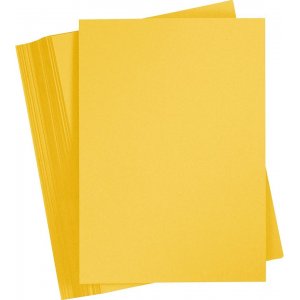 Farbiger Karton - Sonnengelb - A4 - 180 g - 100 Blatt Farbiger Karton - Sonnengelb - A4 - 180 g - 100 Blatt