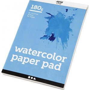 Aquarellblock - weiß - A5 - 180 g - 20 Blatt Aquarellblock - weiß - A5 - 180 g - 20 Blatt