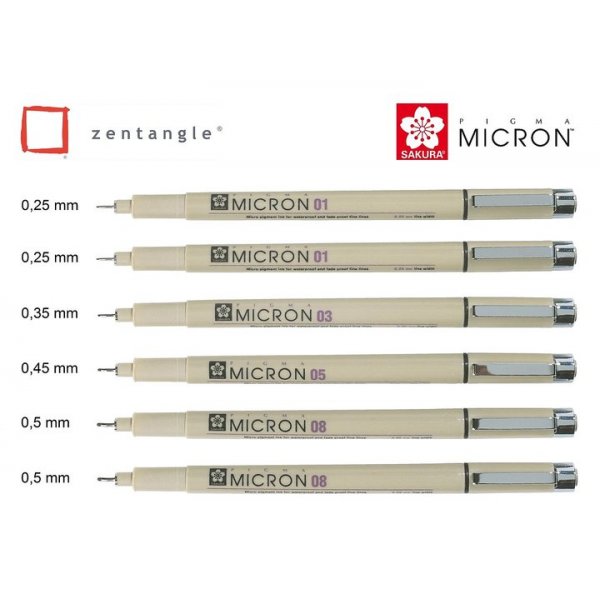 Zentangle-Werkzeug - 6 Teile