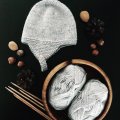 Kundenbild DROPS Flora Mix Garn - 50 g - Hellgrau (03)