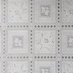 Wachstuch PVC Lace - Karo weiß Wachstuch PVC Lace - Karo weiß