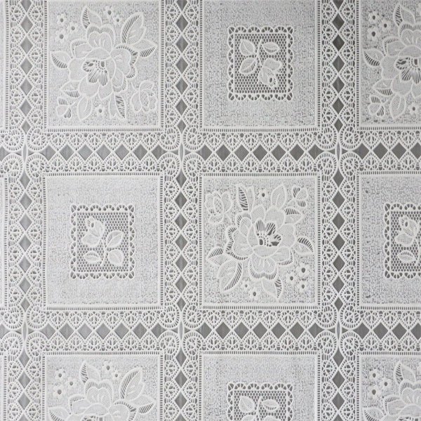 Wachstuch PVC Lace - Karo wei