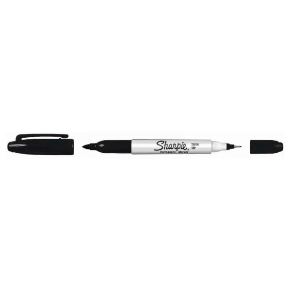 Sharpie Twin Tip Permanentmarker - Schwarz
