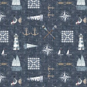 Fregattenvorhangstoff 10 Marineblau Fregattenvorhangstoff 10 Marineblau
