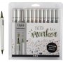 Skizzenmarker - matte Farben - 12 Stk