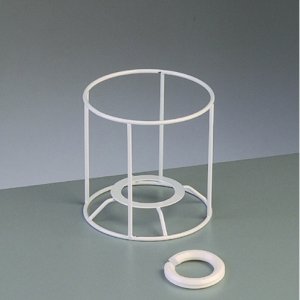 Lampengestell Rahmen 10 cm / ø 10 cm - weiß rund Lampengestell Rahmen 10 cm / ø 10 cm - weiß rund
