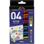 Schulfarbe - Acryl - Glitzer - Mischfarben - 6 x 20 ml