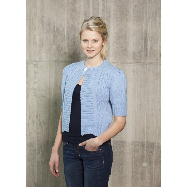 Strickanleitung - Strickjacke mit kurzen rmeln