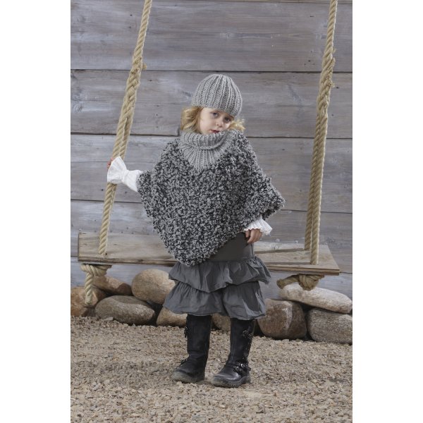 Strickanleitung - Poncho und Mtze fr Kinder