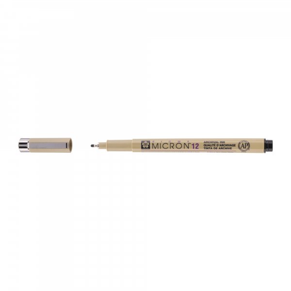 Fineliner Pigma Micron Schwarz - 12 (0,7 mm)
