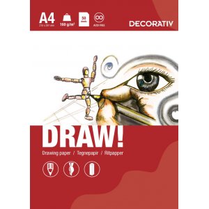 Zeichenblock DRAW A4 (160g) - 50 Blatt Zeichenblock DRAW A4 (160g) - 50 Blatt