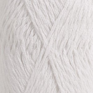 DROPS Belle Uni Color Garn - 50 g - Weiß (01) DROPS Belle Uni Color Garn - 50 g - Weiß (01)