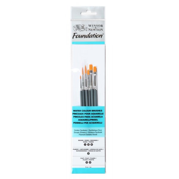 Synthetisches Pinselset W&N Foundation Aquarell - Nr. 16