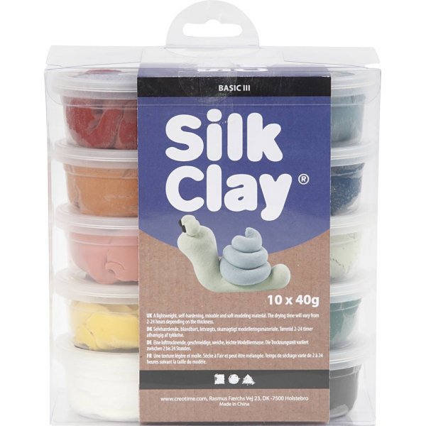 Silk Clay - matte Farben - 10 x 40 g