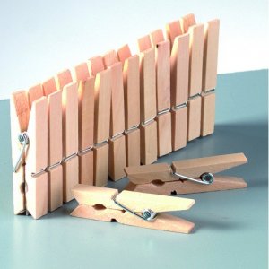 Wäscheklammern aus Holz - unbehandelt Wäscheklammern aus Holz - unbehandelt