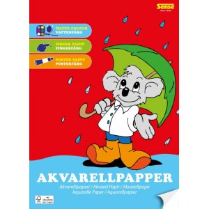 Aquarellblock A4, 160 g/m², 15 Blatt - FSC-zertifiziert Aquarellblock A4, 160 g/m², 15 Blatt - FSC-zertifiziert