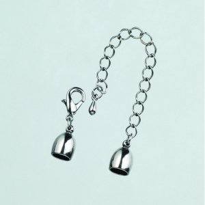 Endteil ø 6 mm - Onyx 1 Stk. mit Kette Endteil ø 6 mm - Onyx 1 Stk. mit Kette