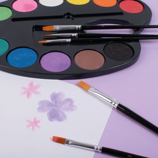 Flache Synthetikpinsel - 50 Stk