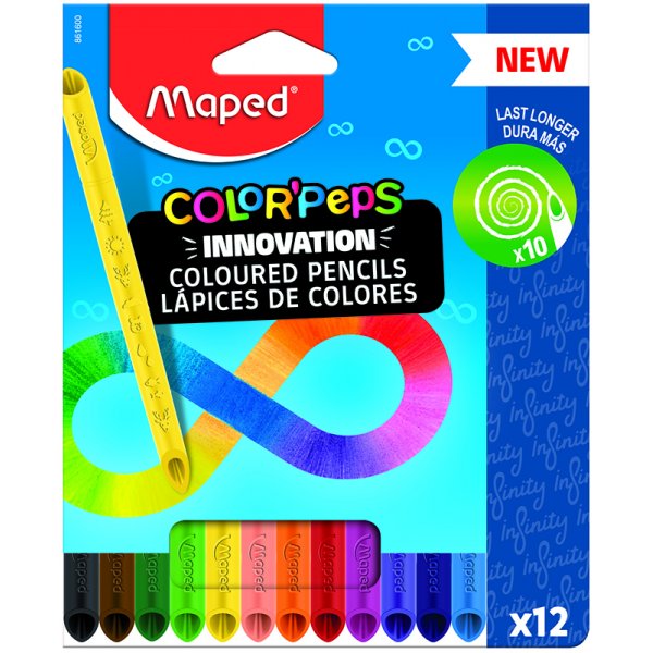 Farbstiftset - Maped - Color'Peps Infinity 12er-Pack
