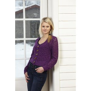 Strickmuster - Kurzstrickjacke mit Spitze Strickmuster - Kurzstrickjacke mit Spitze