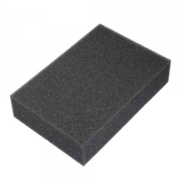 Nadelplatte zum Filzen 21 x 14,8 x 5 cm / A 5 - dunkelgrauer Moosgummi