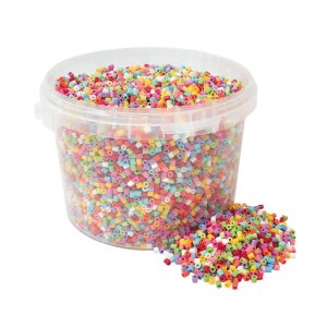 Happy Mix R�hrenperlen im Eimer - 20.000 St�ck