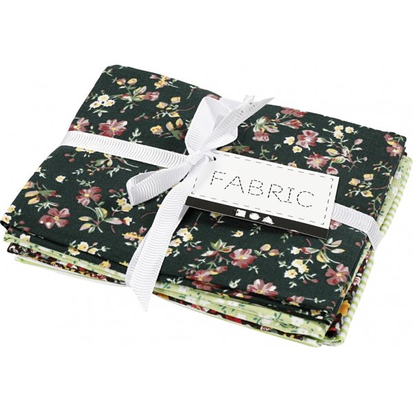 Patchworkstoff - grn - 4 Stk