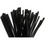 Pfeifenreiniger - 6 mm - schwarz - 50 Stk