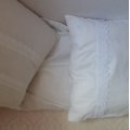 Kundenbild Baumwollstoff / Bettwäschestoff / Universalstoff - Farbcode: 001 - Weiß - 148 cm
