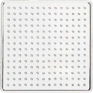 Perlenteller - Klar - Quadratisch - 7x7 cm - 1 Stk Perlenteller - Klar - Quadratisch - 7x7 cm - 1 Stk