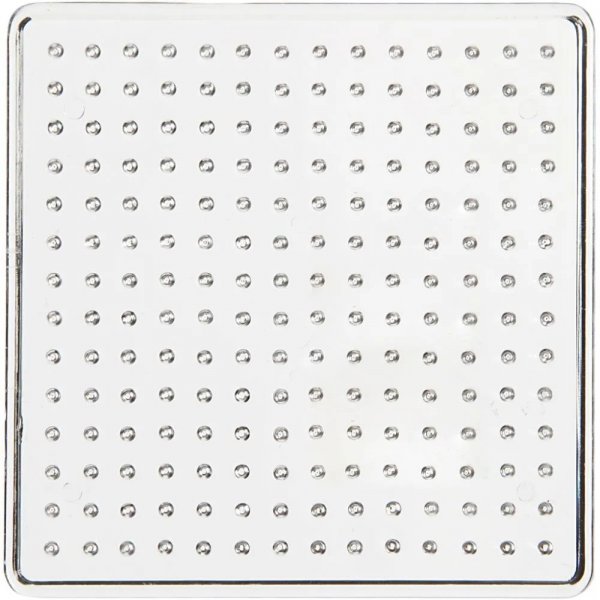 Perlenteller - Klar - Quadratisch - 7x7 cm - 1 Stk