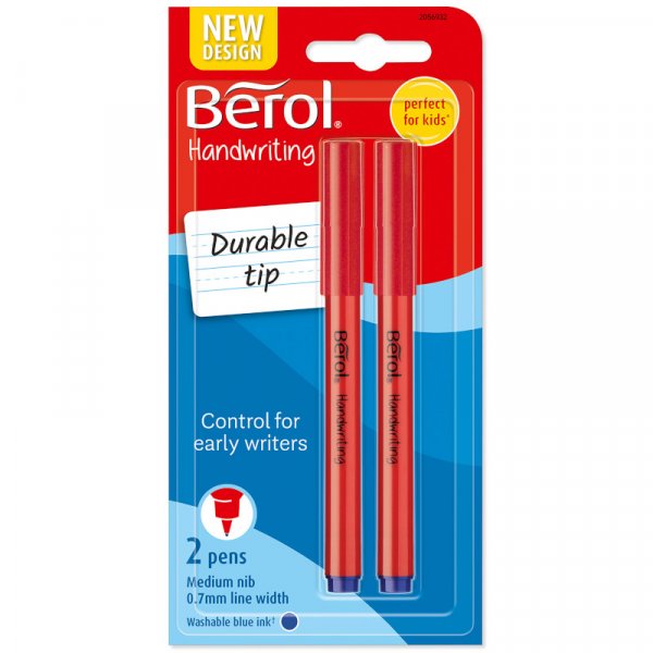 Faserstift Berol - Handschreibstift - Runde Form - Blau