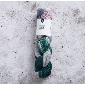 Merino Raggi 100g - Salbei und Puderrose Merino Raggi 100g - Salbei und Puderrose