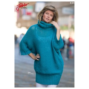 Strickanleitung - Tunika-Oberteil mit Pinguin-Ärmeln Strickanleitung - Tunika-Oberteil mit Pinguin-Ärmeln