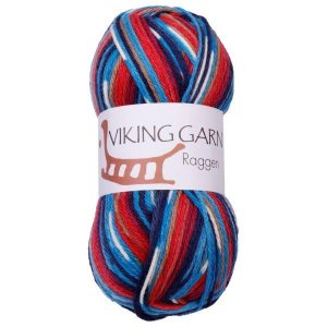 Wikingergarn Raggen 150g - Blau/Grün/Weiß (775) Wikingergarn Raggen 150g - Blau/Grün/Weiß (775)