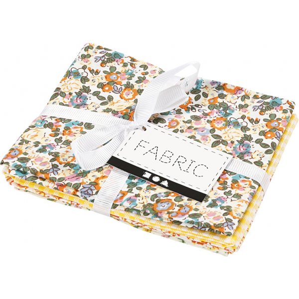 Patchworkstoff - Gelb - 4 Stk